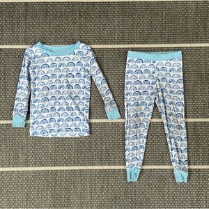 Little Sleepies Blue Rainbows Bamboo Viscose Two Piece Pajama Set